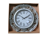 Часы арт 8719A большие светло-серые