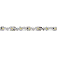 LED лента 12 В, 6 мм, S-образная плата, IP23, SMD 2835, 60 LED/m, Белая (6000 К) 141-525