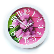 Часы П1-7/7-270 Розовые тюльпаны