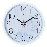 Часы 3027-142W корпус белый "Наброски"