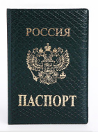 Обложка на паспорт, цвет зеленый 9449277