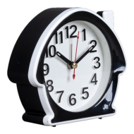 Будильник В6-008 корпус черный с белым "Классика"