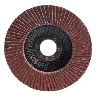 Диск зачистной 125 мм, наждачный, лепестковый, 80 грит, посадка 22 мм  Smartbuy tools