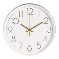 Часы 3017-001 корпус белый+золото "Классика"