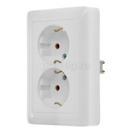 Розетка 2-я 2К+3 Schneider Electric RS16-236-B 16A-250В CУ белый ХИТ