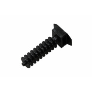 Дюбель d=10 х L40 мм для хомута-стяжки (100шт) черный REXANT