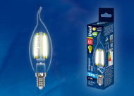 Лампа Uniel LED-CW35-6W/WW/E14/CL PLS02WH 3000K