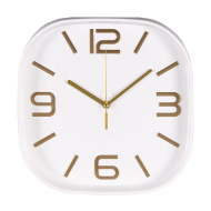 Часы 3018-001 корпус белый квадрат "Классика"