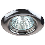 Cветильник ЭРА ST3 CH MR16 12V 50W хром штамп.