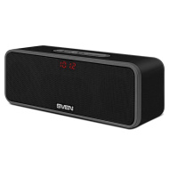 Sven PS-170BL, порт. акустика 1.0, встр.аккумулятор, FM-тюнер, microSD, Bluetooth, дисплей, мощность