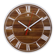 Часы 2524-145 корпус белый "Структура дерева"