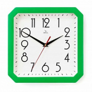 Часы П4-3/7-81 Классика белая в зелёном квадрате
