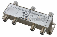 Делитель ТВ х 6 под F разъём 5-1000 МГц PROCONNECT 05-6024