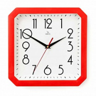Часы П4-1/7-81 Классика белая в красном квадрате