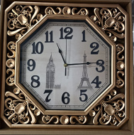 Часы арт 292GS восьмиугольник бронза