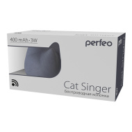 Perfeo Bluetooth-колонка "CAT SINGER" MP3 мощность 3Вт, 400mAh, темно-серый PF_A4324