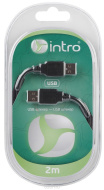 Кабель USB 1004101 Intro штекер-гнездо 1м