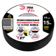 Изолента ЭРА PRO PROFLEEC1915 на основе флиса 19мм х 15м, 0,3мм черная