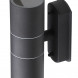 Светильник WL28 BK  ЭРА Декоративная подсветка 2*GU10 MAX35W IP54 черный