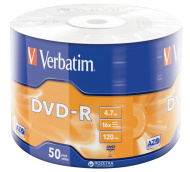Диск Verbatim DVD-R 16x Shrink/50 