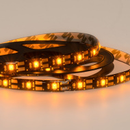 LED лента с USB коннектором 5 В, 8 мм, IP65, SMD 2835, 60 LED/m, ЖЕЛТЫЙ