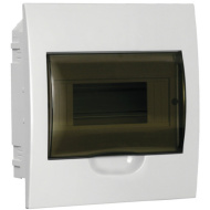 Щит (Бокс) ЩРв-П-8 встр. прозр. IP40 белый 