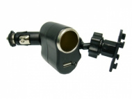 Крепление в прикуриватель + USB Орбита TD-038