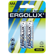 Ergolux   AAA-600mAh Ni-Mh BL-2 (NHAAA600BL2, аккумулятор,1.2В)