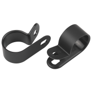 Скоба кабельная под винт ЭРА NO-225-272 16 мм чёр 50 шт