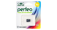 Perfeo microSD 16GB High-Capacity (Class 10) б/а Adapter economy series