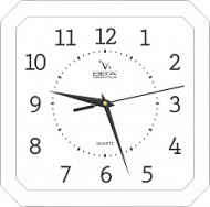 Часы П4-7/7-19 ВЕГА квадрат белые