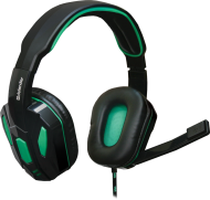 Игровая гарнитура Warhead G-275 зеленый + черный, кабель 1,8 м DEFENDER