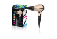 Фен со складной ручкой ERGOLUX ELX-HD03-C64, 2200Вт, черный/золото