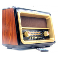 Радиоприемник Ретро KEMAI+Bluetooth+USB+SD+2 шт аккумулятор 18650 MD-1911BT