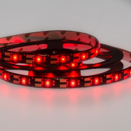 LED лента с USB коннектором 5 В, 8 мм, IP65, SMD 2835, 60 LED/m, КРАСНЫЙ