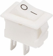 Выключатель клавишный 250V ON-OFF Micro, 3А (1*2с), белый, REXANT