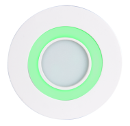 Светильник встраиваемый PPL-R 12085 (12031) 6W/2W 6500K green Jazzway
