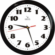 Часы П1-6/6-45 черные с белым циферблатом