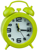 Perfeo Quartz часы-будильник "PF-TC-015", круглые диам. 9,5 см, зелёные