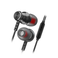 Гарнитура Smartbuy M300, метал корпус, микрофон, пульт, черн (SBH-025K)
