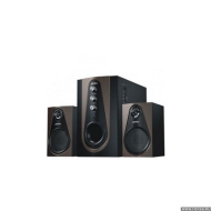 Perfeo колонки 2.1 "SCENIC", BLUETOOTH, FM-тюнер, USB/SD, ПДУ, 20Вт+5х2Вт, чёрн-коричн (PF-103-BT)