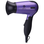 Фен ВАСИЛИСА ФН2-1400, 1200Вт, складная ручка, чёрный с фиолет. /23686