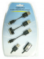 Переходник USB Орбита TD-1102 (3 разъёма,Nokia,iPhone,Black Berry,HTC)