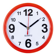 Будильник В4-017 корпус белый с красным кантом "Классика"