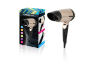 Фен со складной ручкой ERGOLUX ELX-HD02-C64, 1600Вт, черный/золото