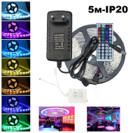 Огонек OG-LDL02  набор LED лента RGB (5м-5050,IP20,блок,пульт)