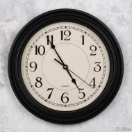 Часы WS-8015A диаметр 30см, корпус черный