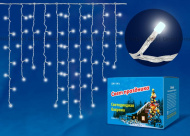 Бахрома LED, ULD-B3010-200/TWK WARMWHITE IP67, мерцание, 3м. Соединяемая. 200 ламп, Uniel