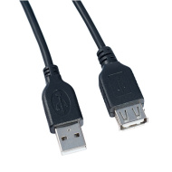 Кабель Perfeo USB 2.0 А вилка-А розетка 5м U4505