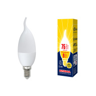 Лампа VOLPE LED-CW37-9W/WW/E14/FR/NR, 3000K